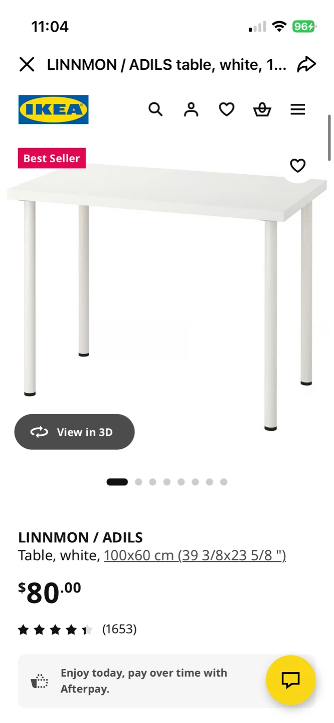 IKEA LAGKAPTEN / ADILS Desk, White 120x60 cm - photo 5