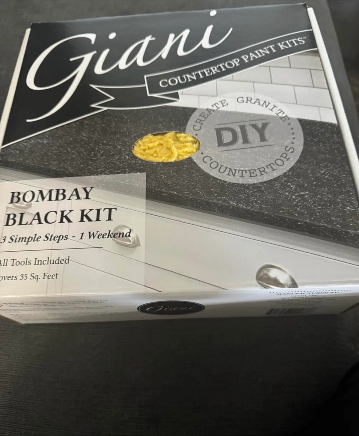 Giani Bombay Black Countertop Paint Kit