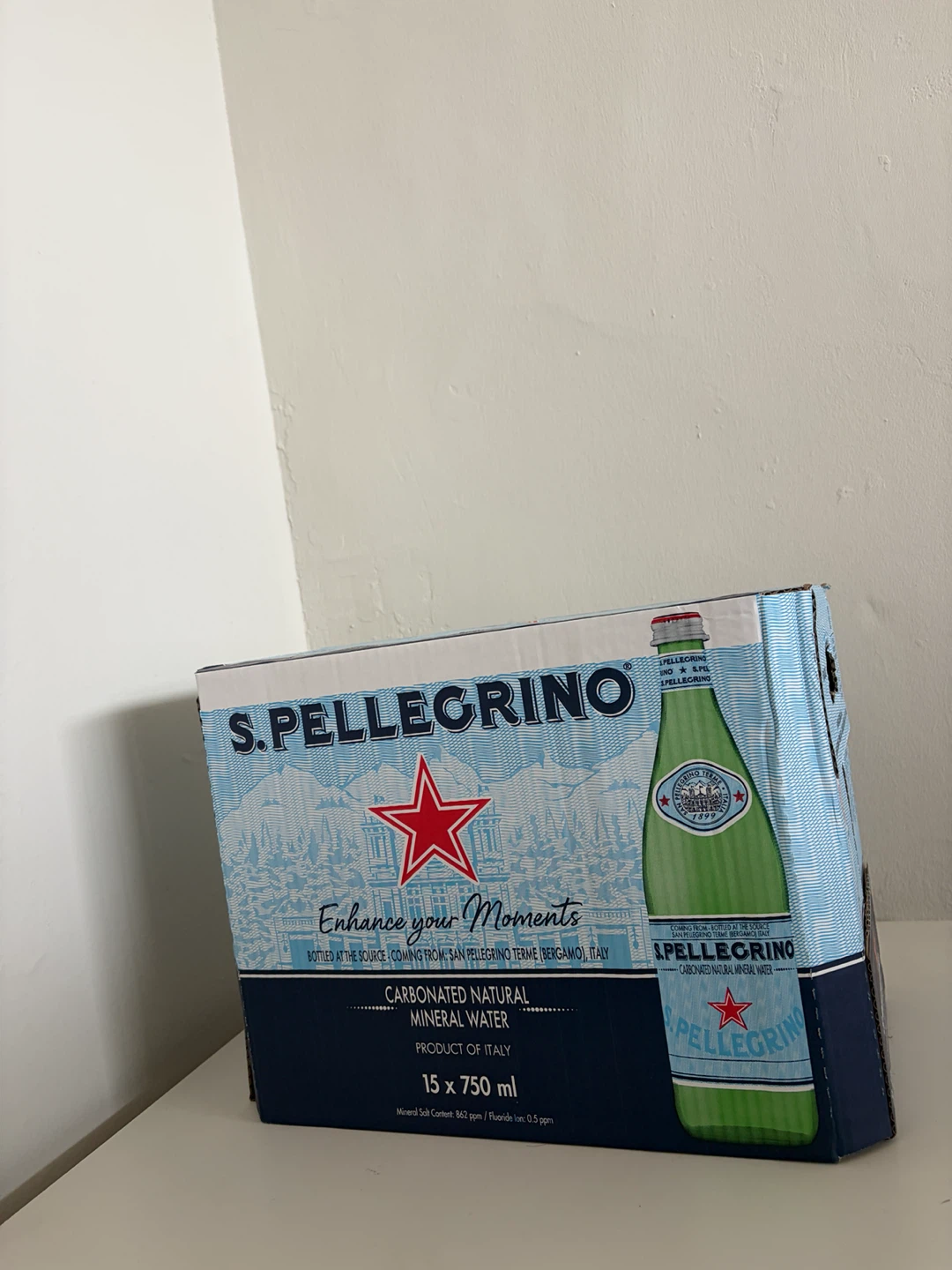S.Pellegrino Carbonated Natural Mineral Water 15 x 750 ml - photo 3