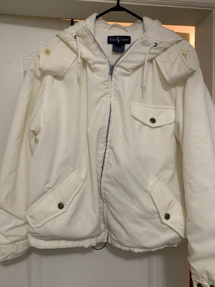 Ralph Lauren White Hooded Jacket