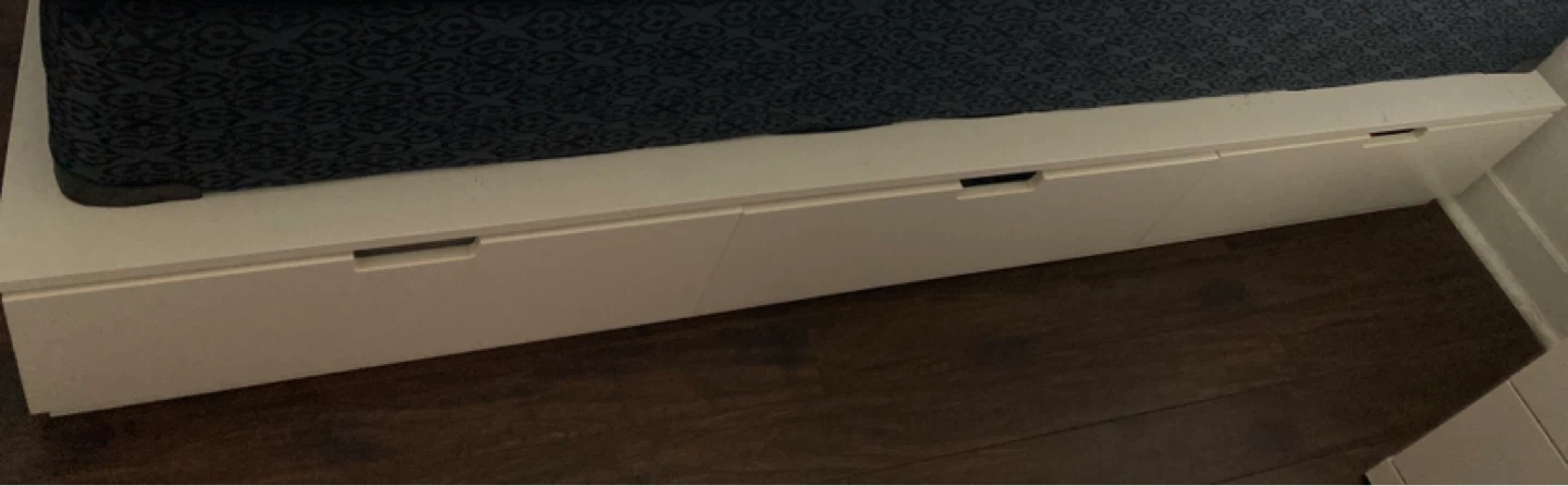 IKEA Nordli White Twin Bed Frame