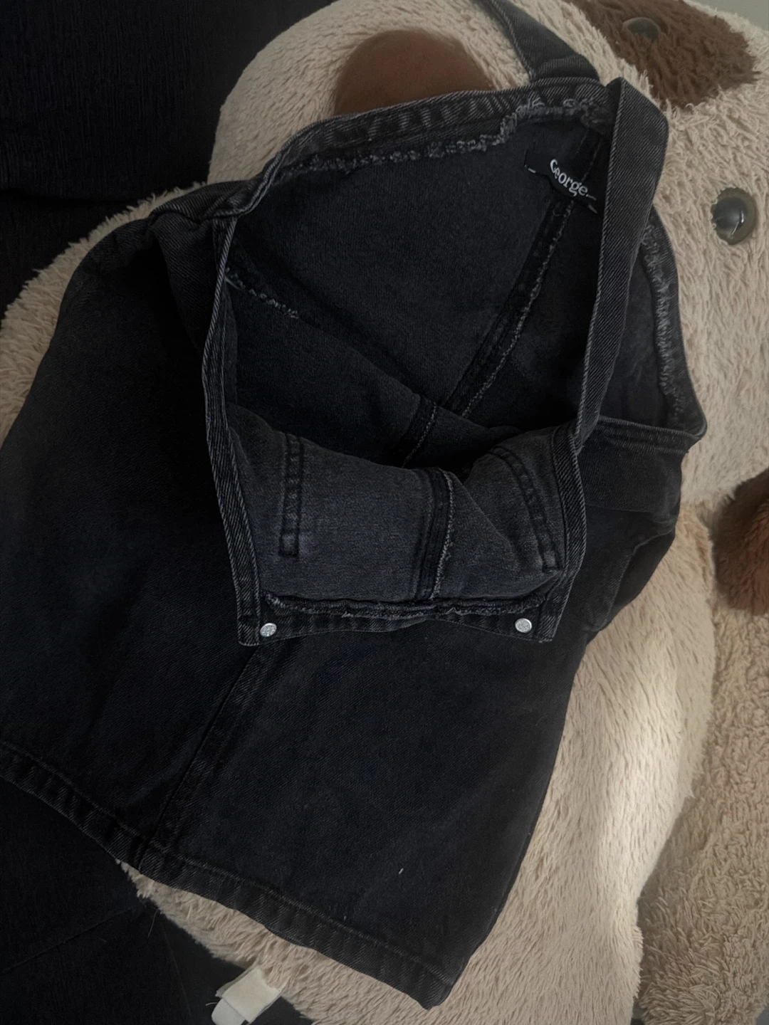 George Black Denim Pinafore Dress - photo 2