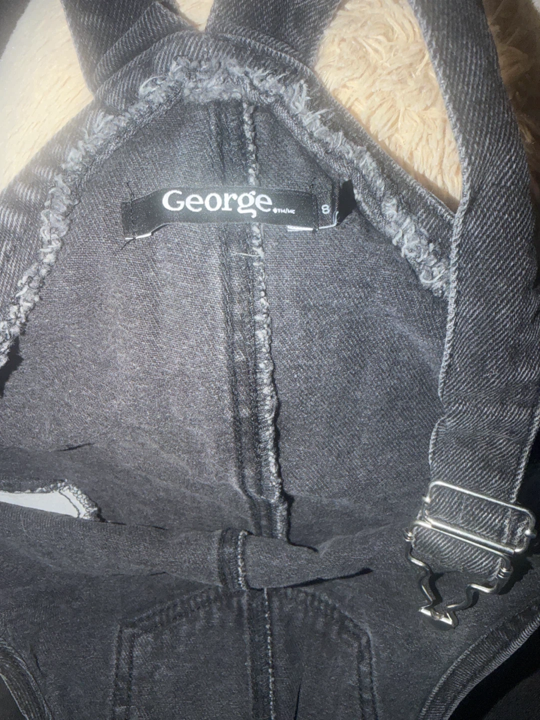 George Black Denim Pinafore Dress - photo 3