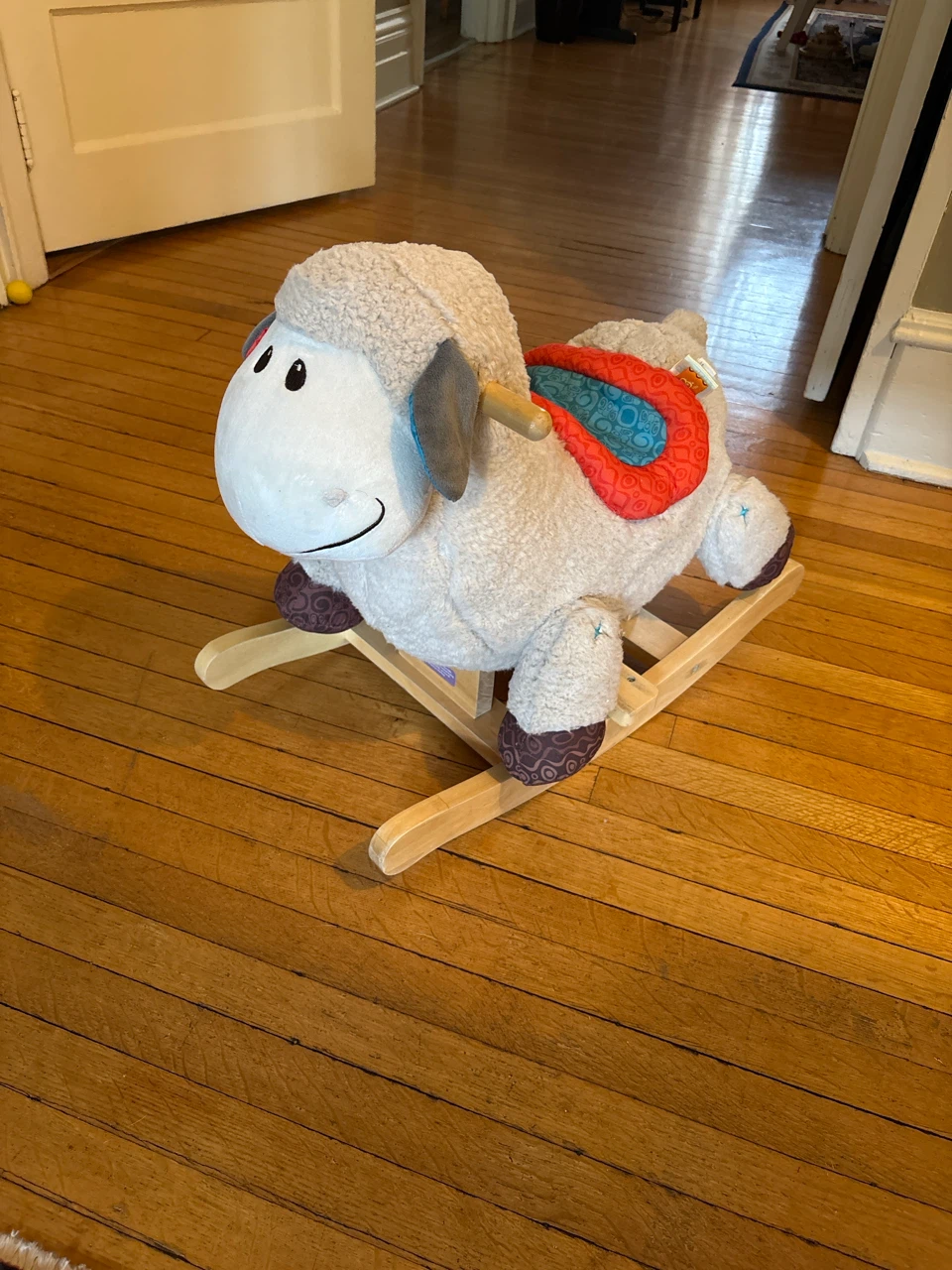 Plush Sheep Rocking Horse