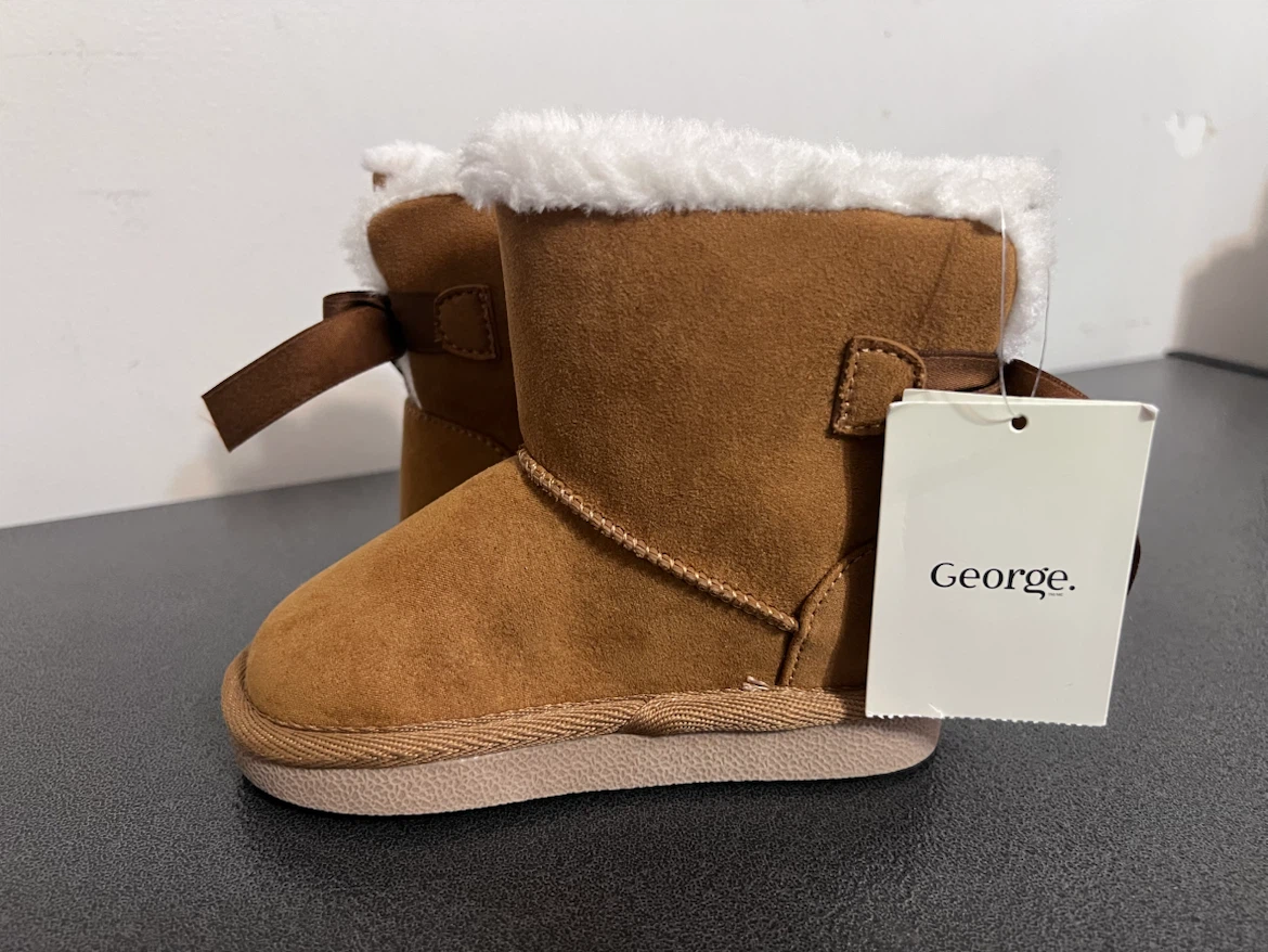 Brand New George Girls Faux-Fur Winter Boots – Size 7 – $10 - photo 3