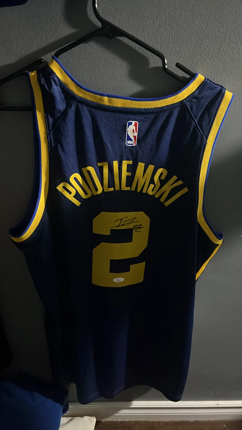 Golden State Warriors Brandin Podziemski Signed Jersey