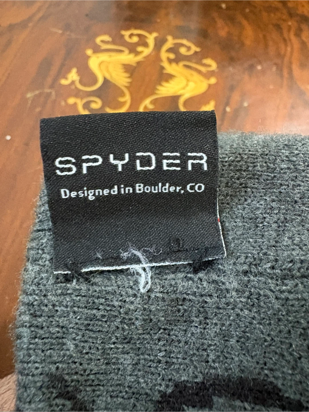 Spyder grey and black knit beanie - photo 5