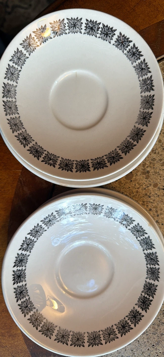 Vintage Ironstone Broadhurst Calypso Saucers - photo 3