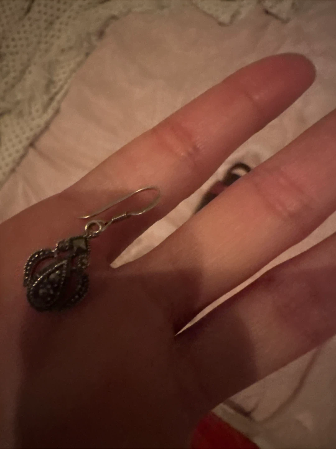 Dangle Earring with Decorative Top