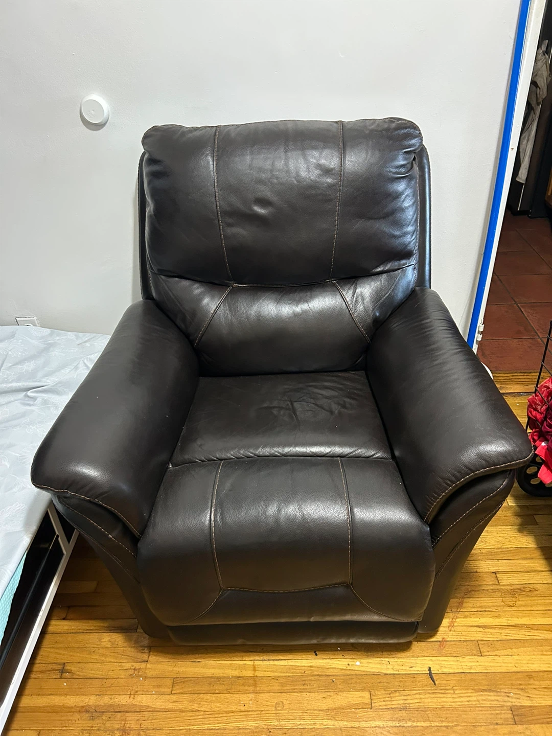 Dark Brown Leather Recliner