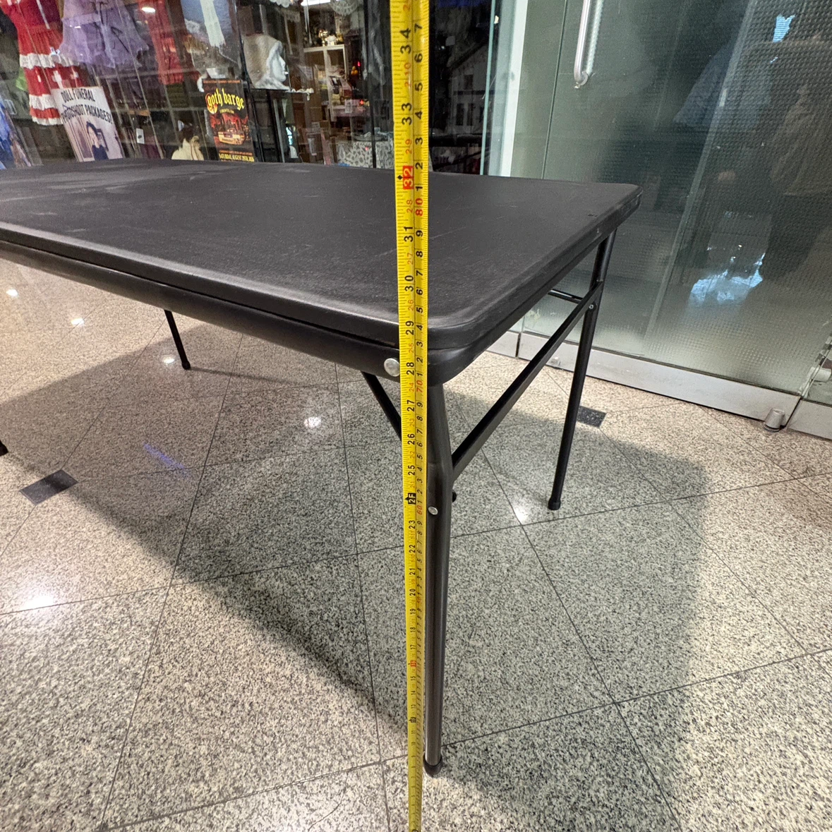 Black Folding Table - photo 5