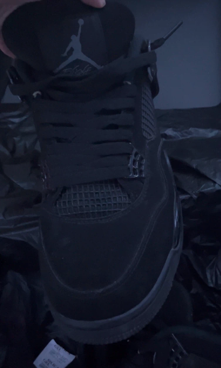JORDAN 4S BLACK - photo 2