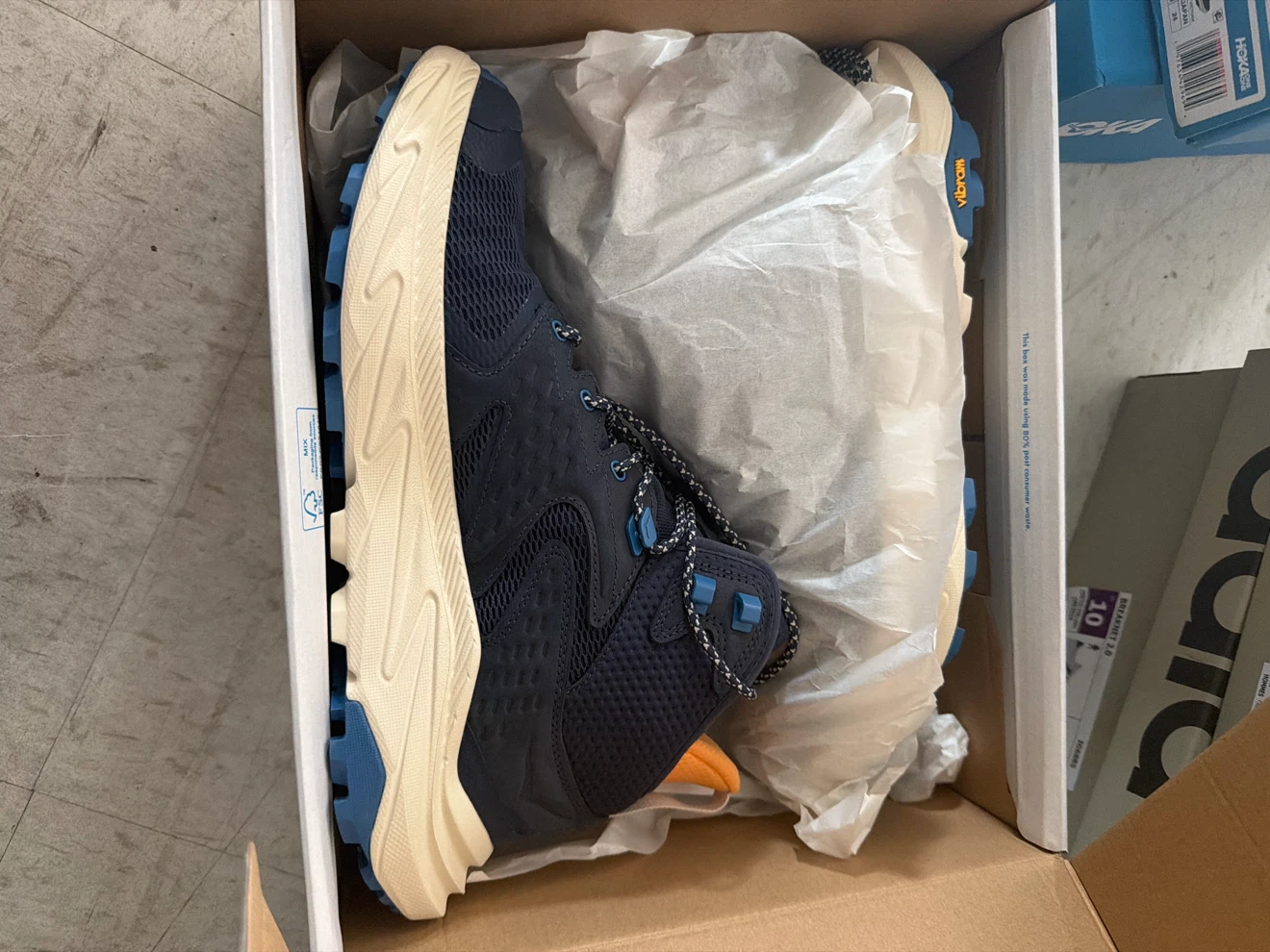 Hoka Anacapa Mid GTX Hiking Boots - Navy/Beige - photo 3