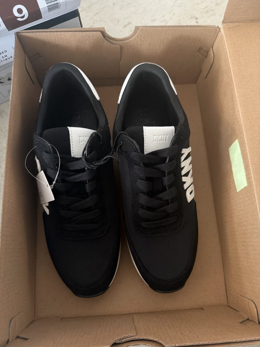DKNY Women's Black Sneakers size 7 and 8