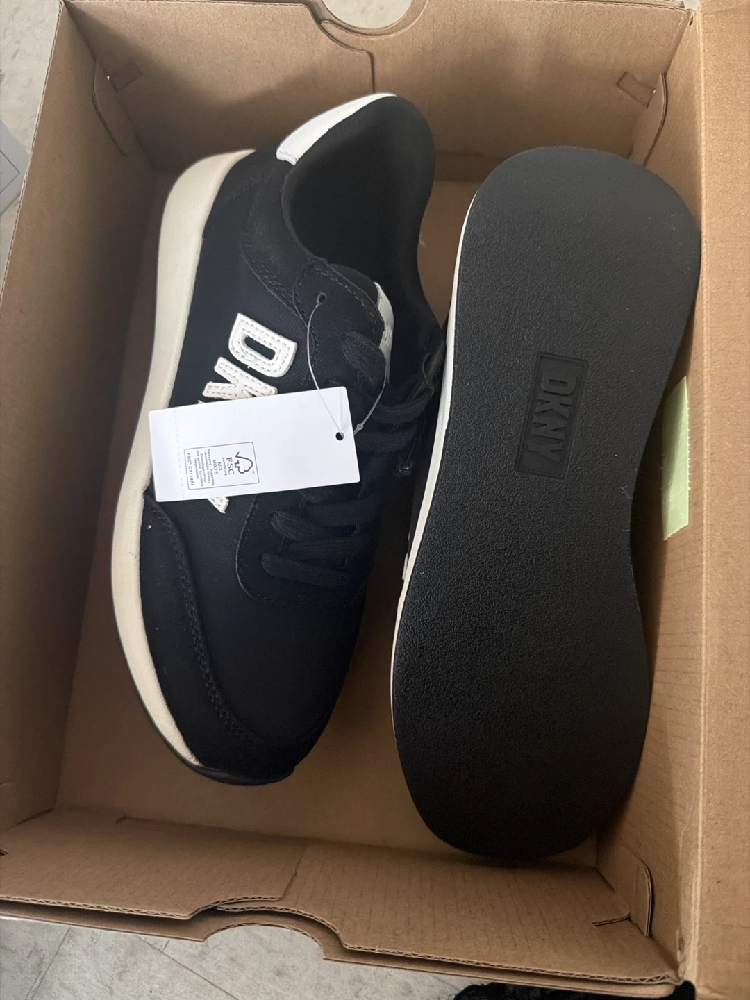DKNY Women's Black Sneakers size 7 and 8 - photo 2