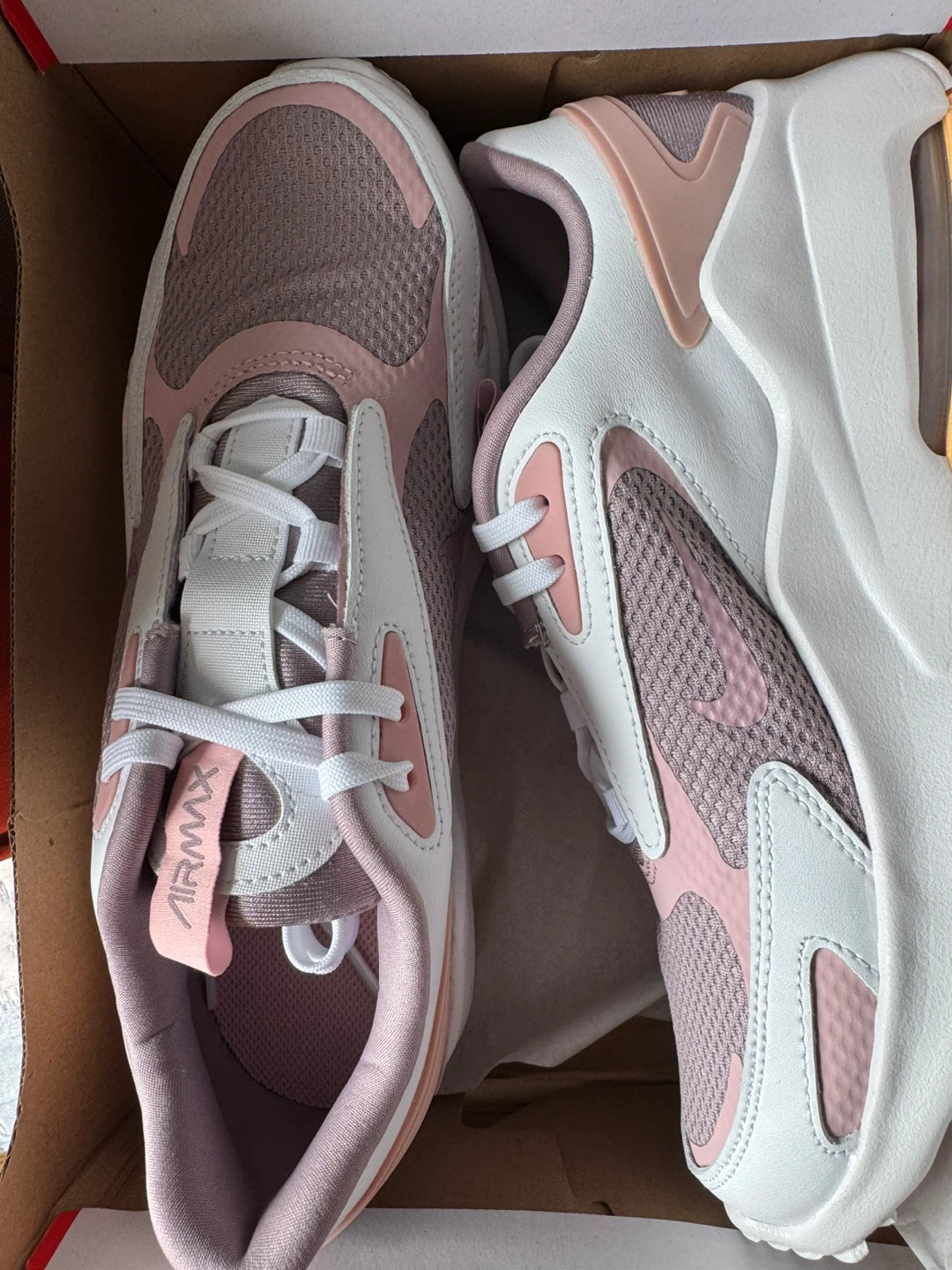 Nike Air Max Bolt GS Shoes - Lt Violet/Pink Glaze-White