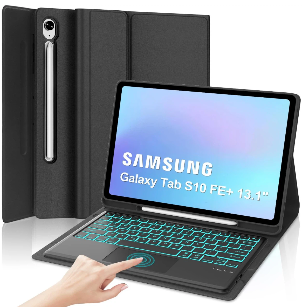 Samsung Galaxy Tab S10 FE+ 13.1 Keyboard Case Black