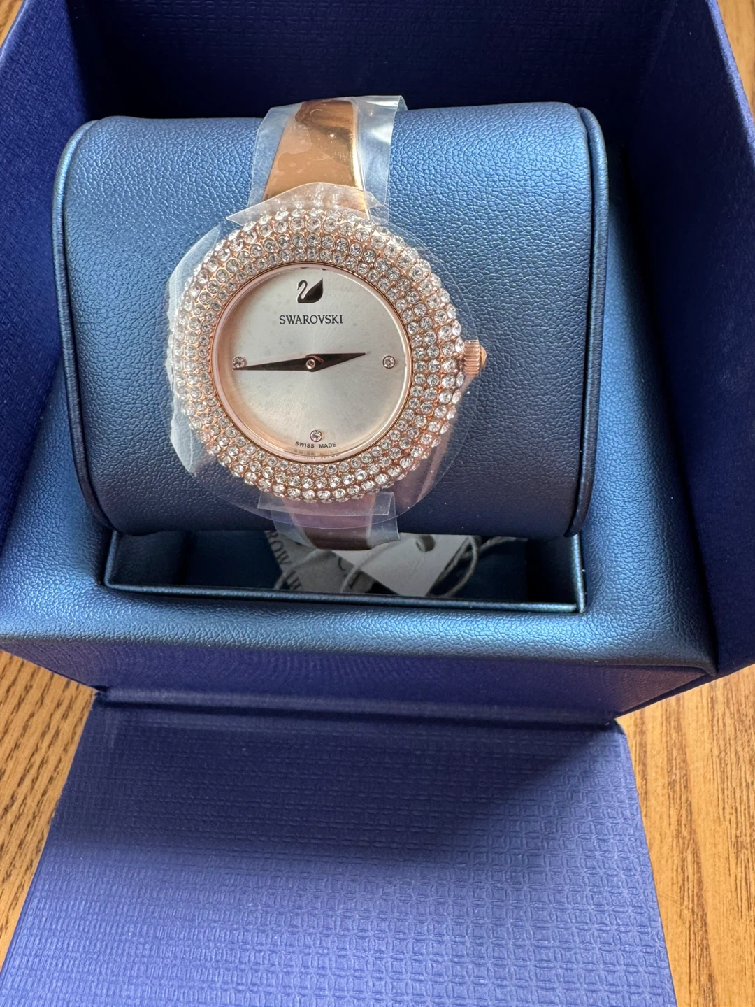 Swarovski Crystal Watch Rose Gold Tone