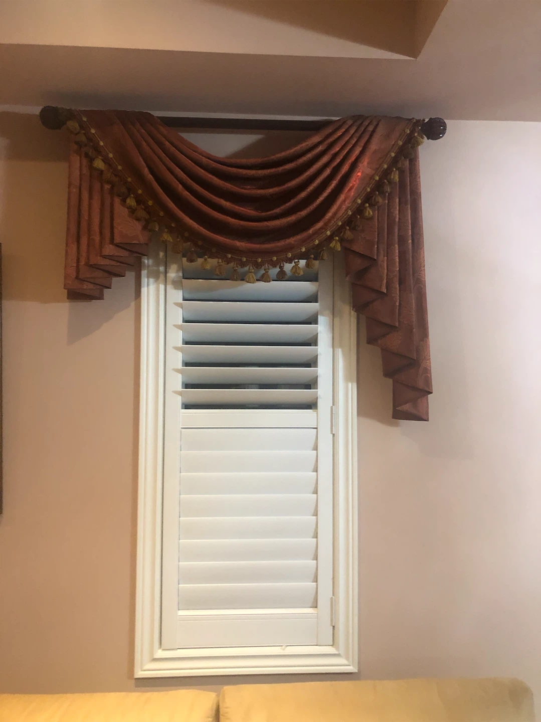 Decorative Window Swag Valance with Tassels