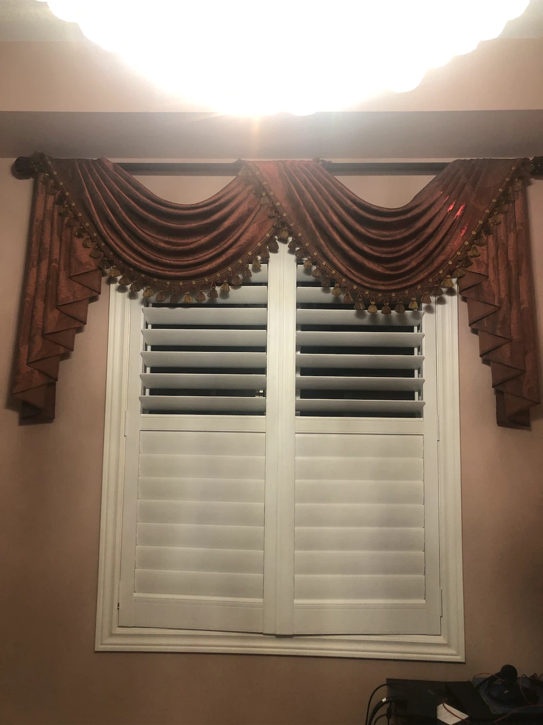 Decorative Window Swag Valance with Tassels - photo 2