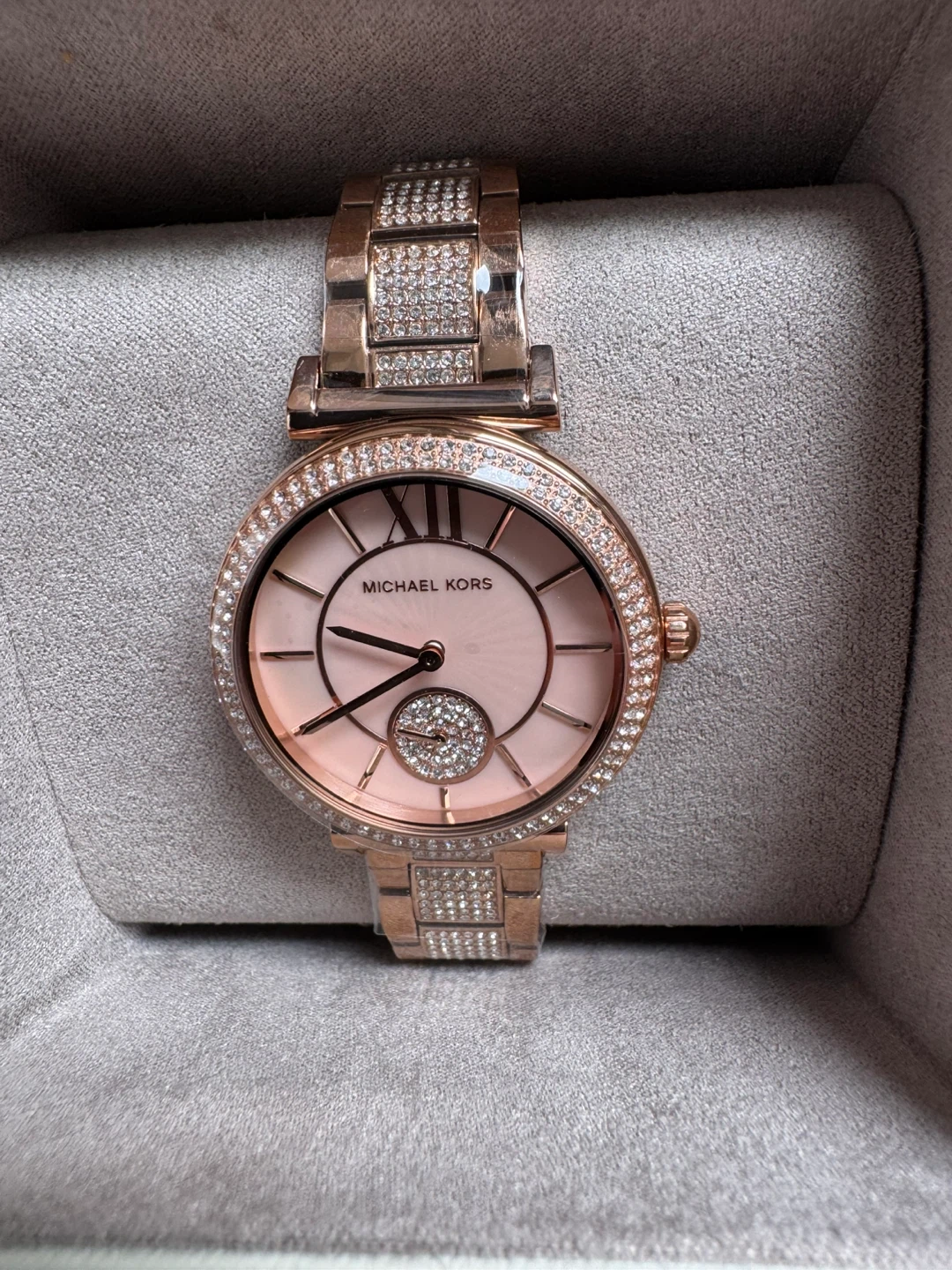 Michael Kors Rose Gold Crystal Watch