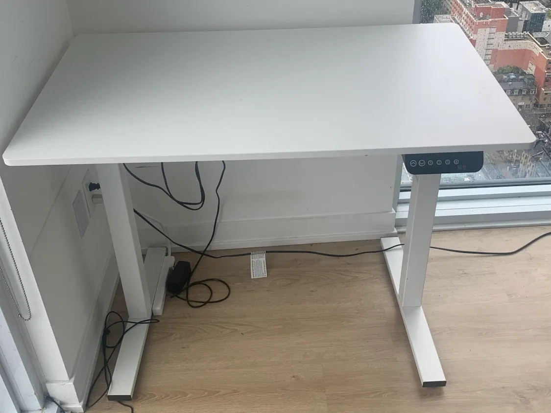 White Standing Desk