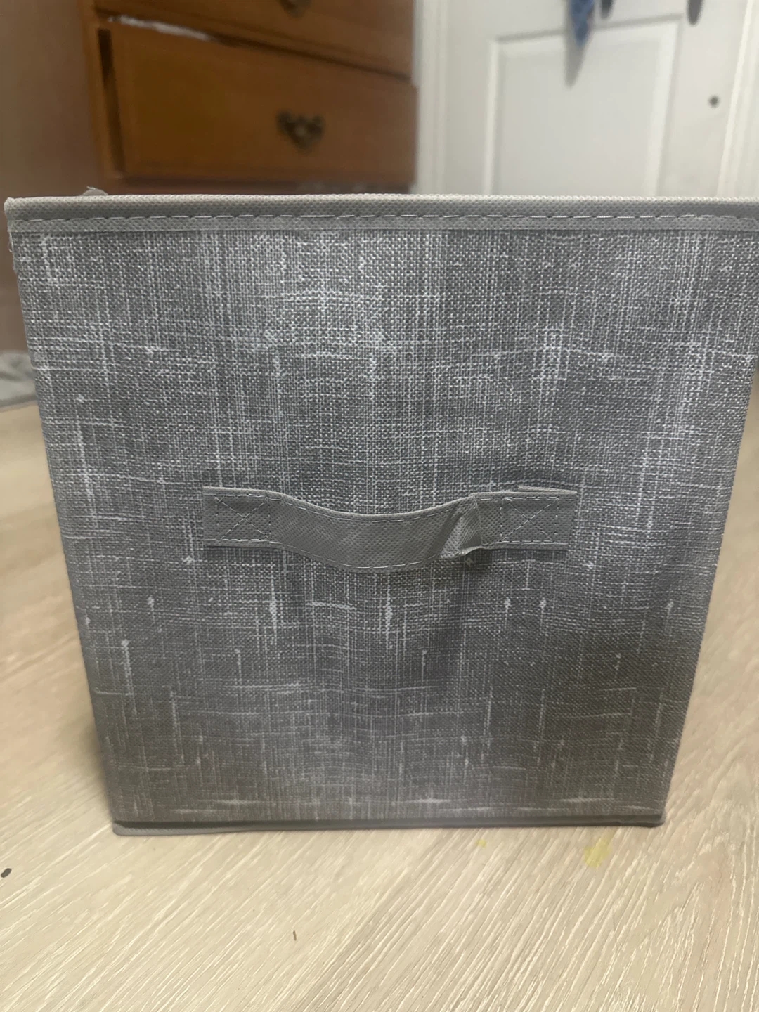 2 Grey Storage Bin with Handle