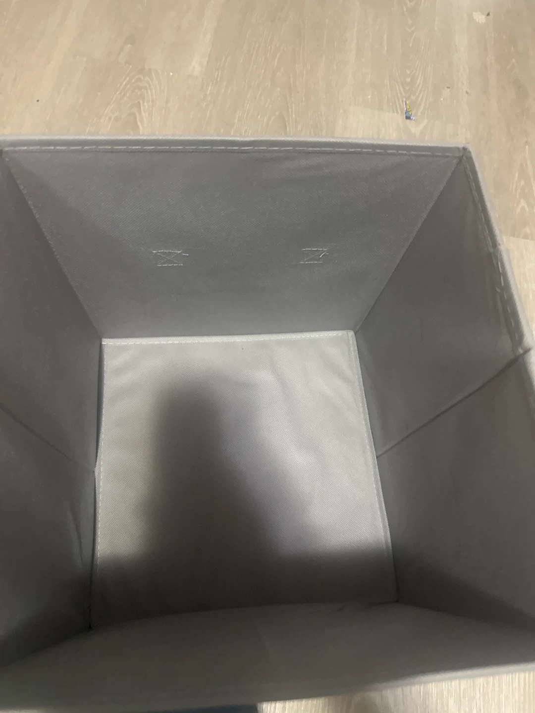 2 Grey Storage Bin with Handle - photo 2