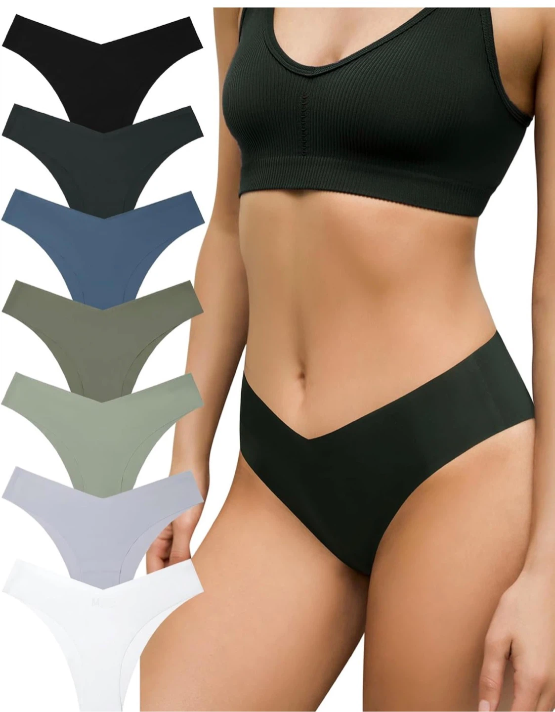 LEVAO Women’s Seamless Underwear – 7 Pack – Size S (Fits S–M)