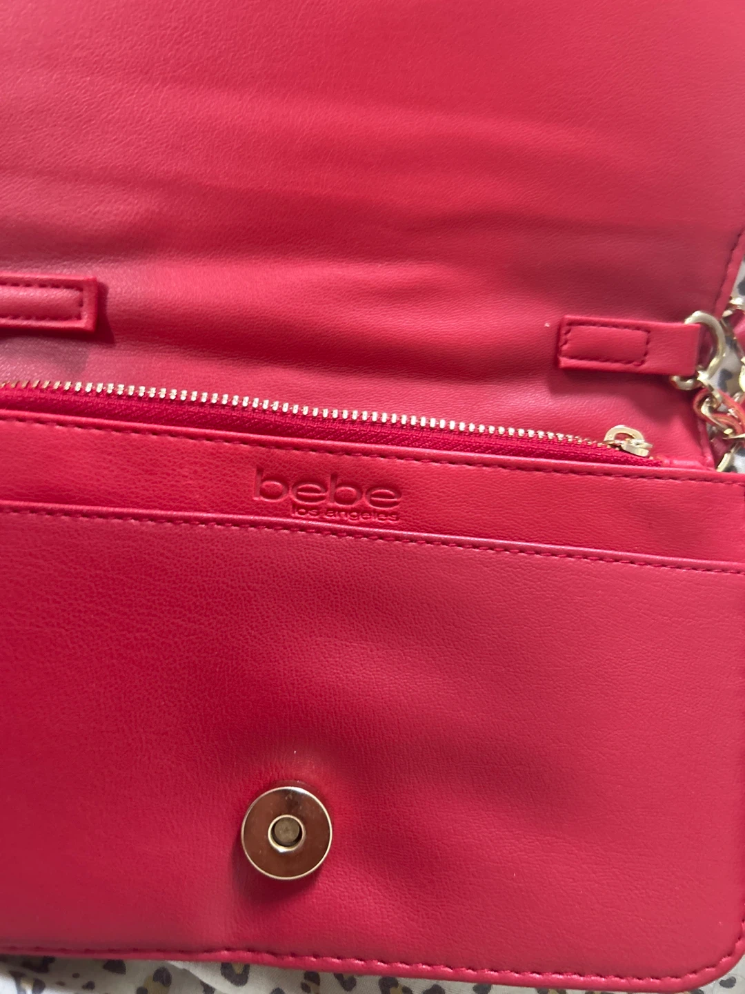 Bebe Red Quilted Crossbody Bag - photo 2