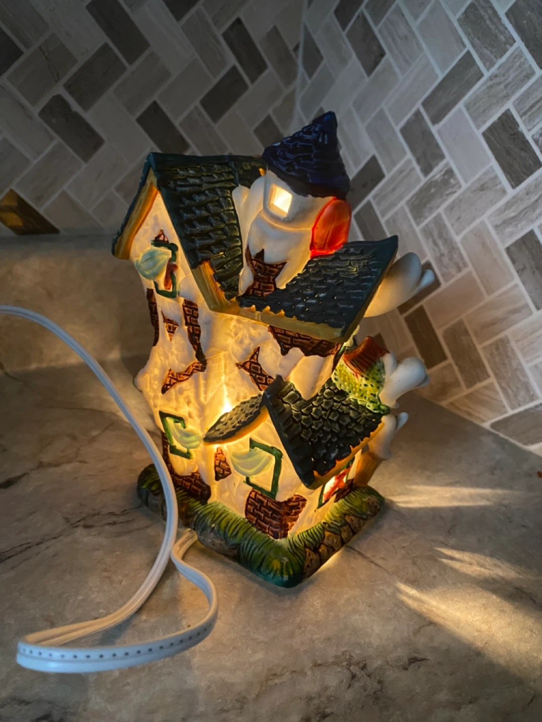 Spooky Hollow Leech Lunch Porcelain Lighted House - photo 3