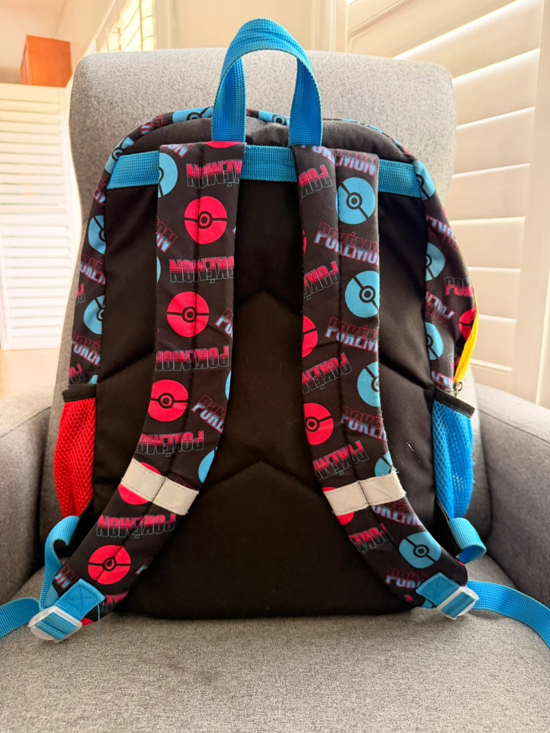 Pokemon Pikachu Red and Blue Backpack - photo 2