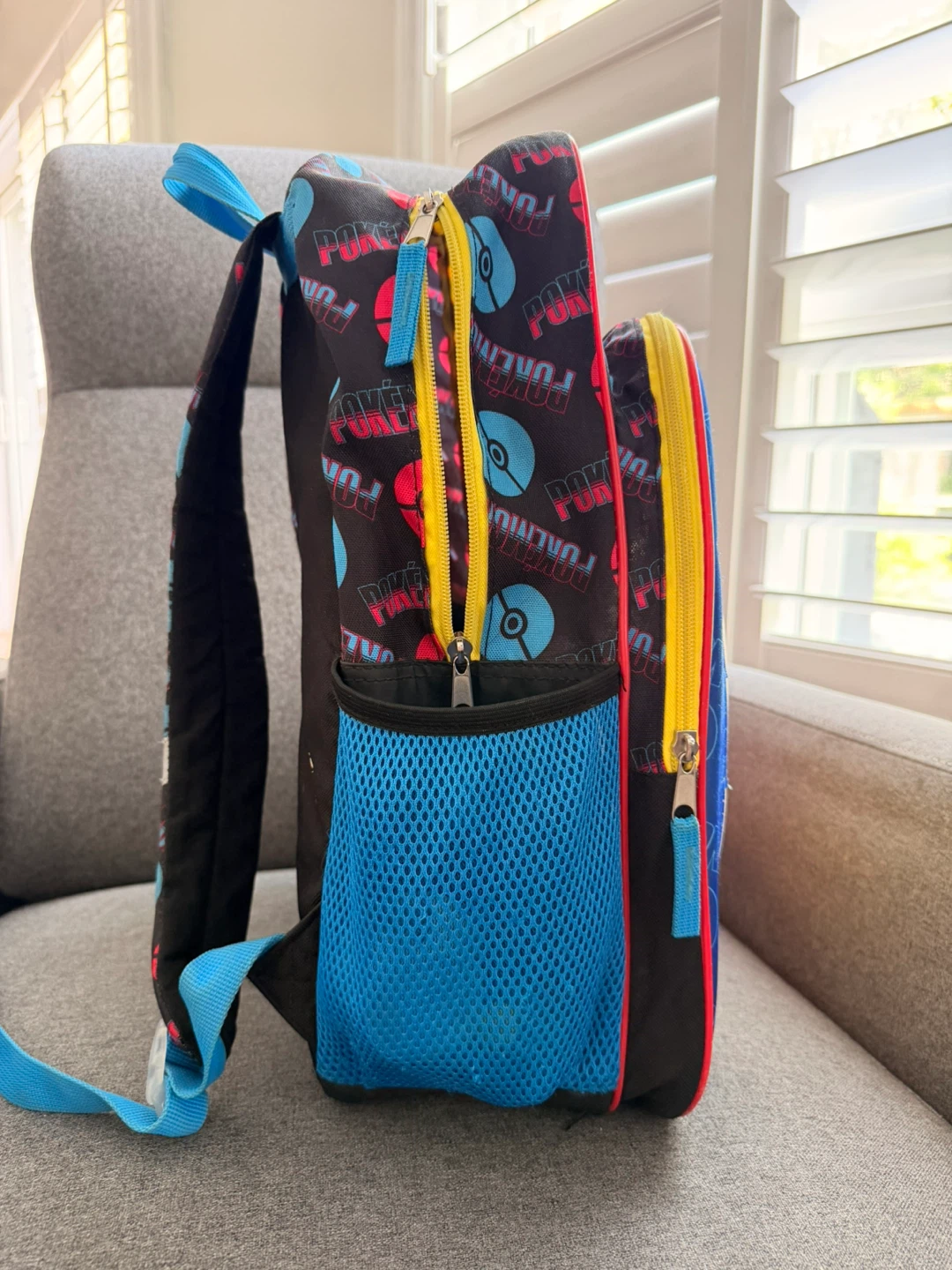 Pokemon Pikachu Red and Blue Backpack - photo 4