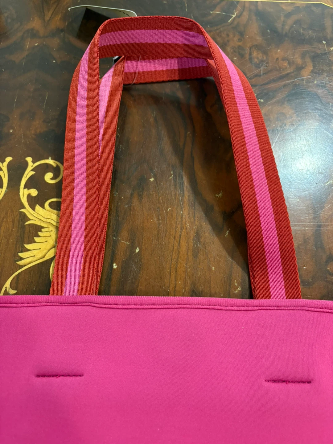Summersalt pink and red neoprene tote bag - photo 2