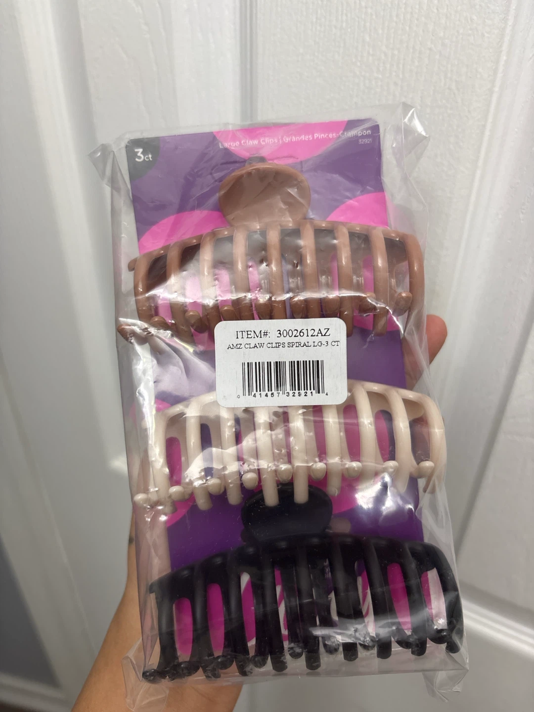 Large Claw Clips 3ct