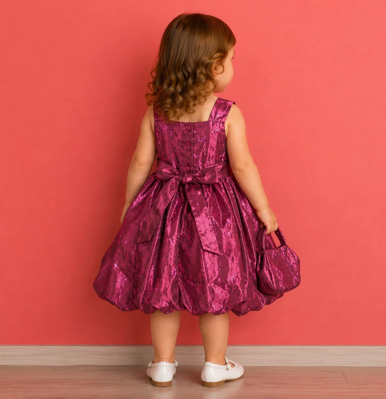 NEW Girls Party Dress with Matching Purse Size 92/98 2–3 Years - photo 2