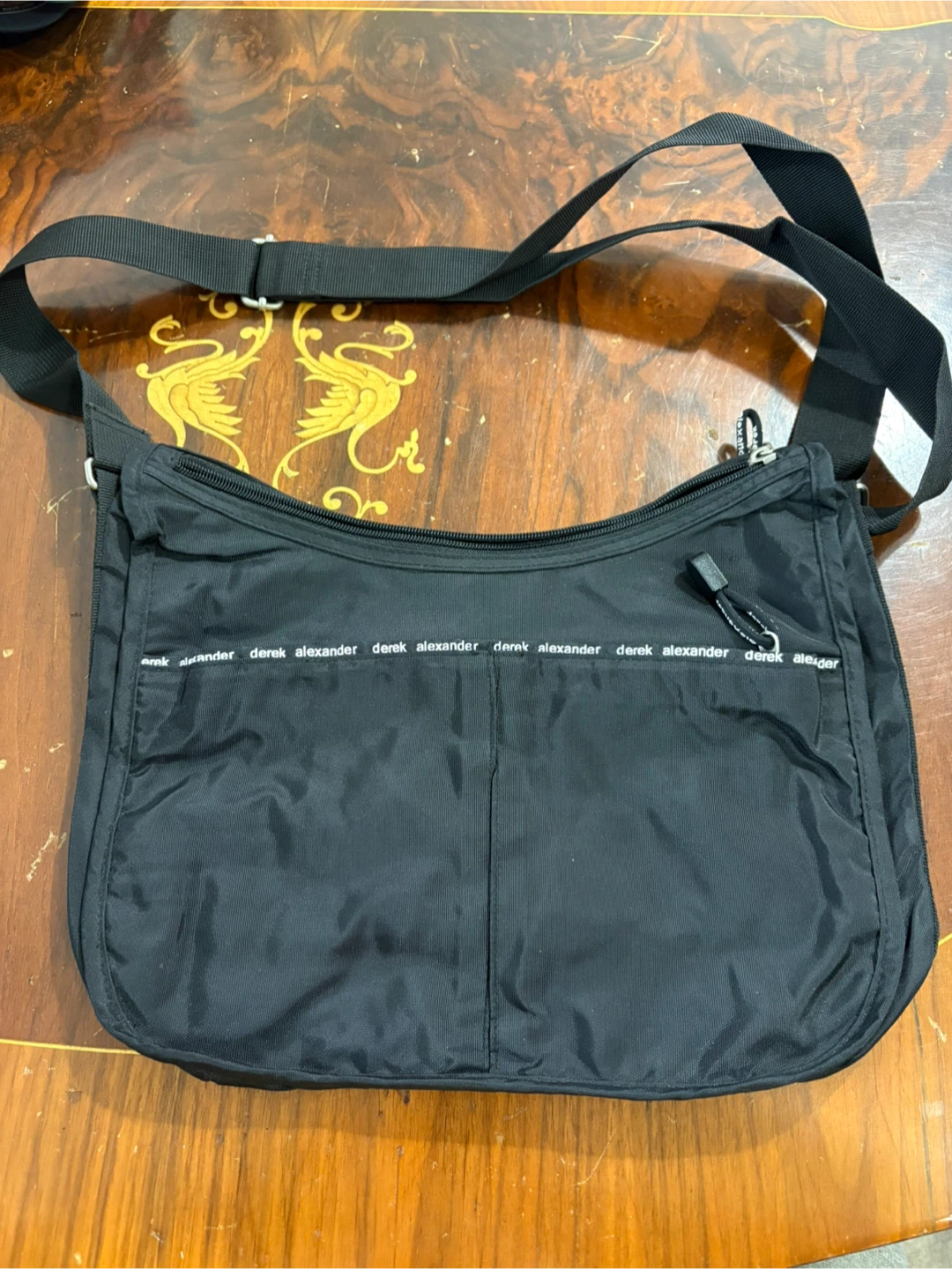 Derek Alexander black nylon shoulder bag