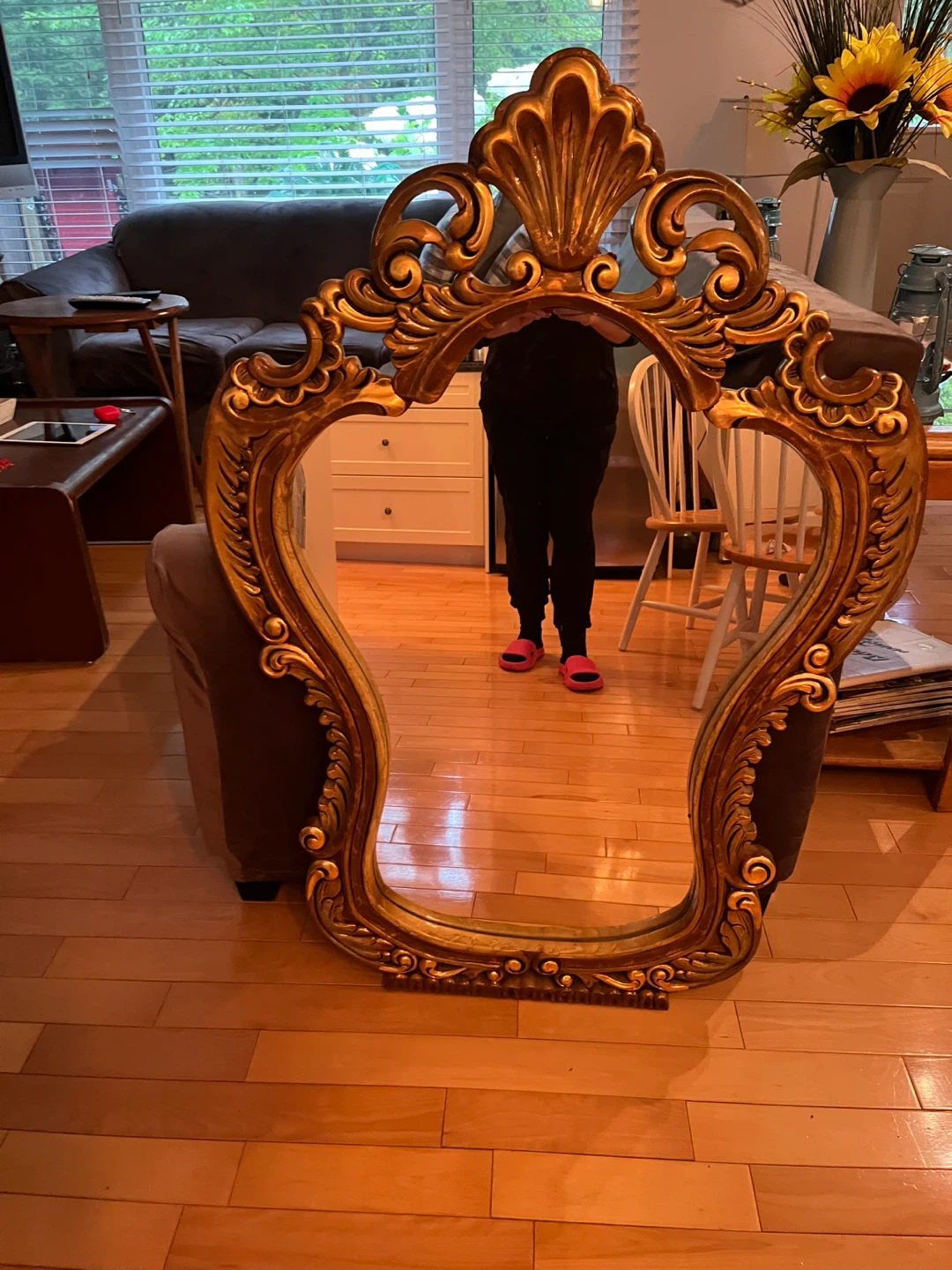 Ornate Gold Gilt Mirror