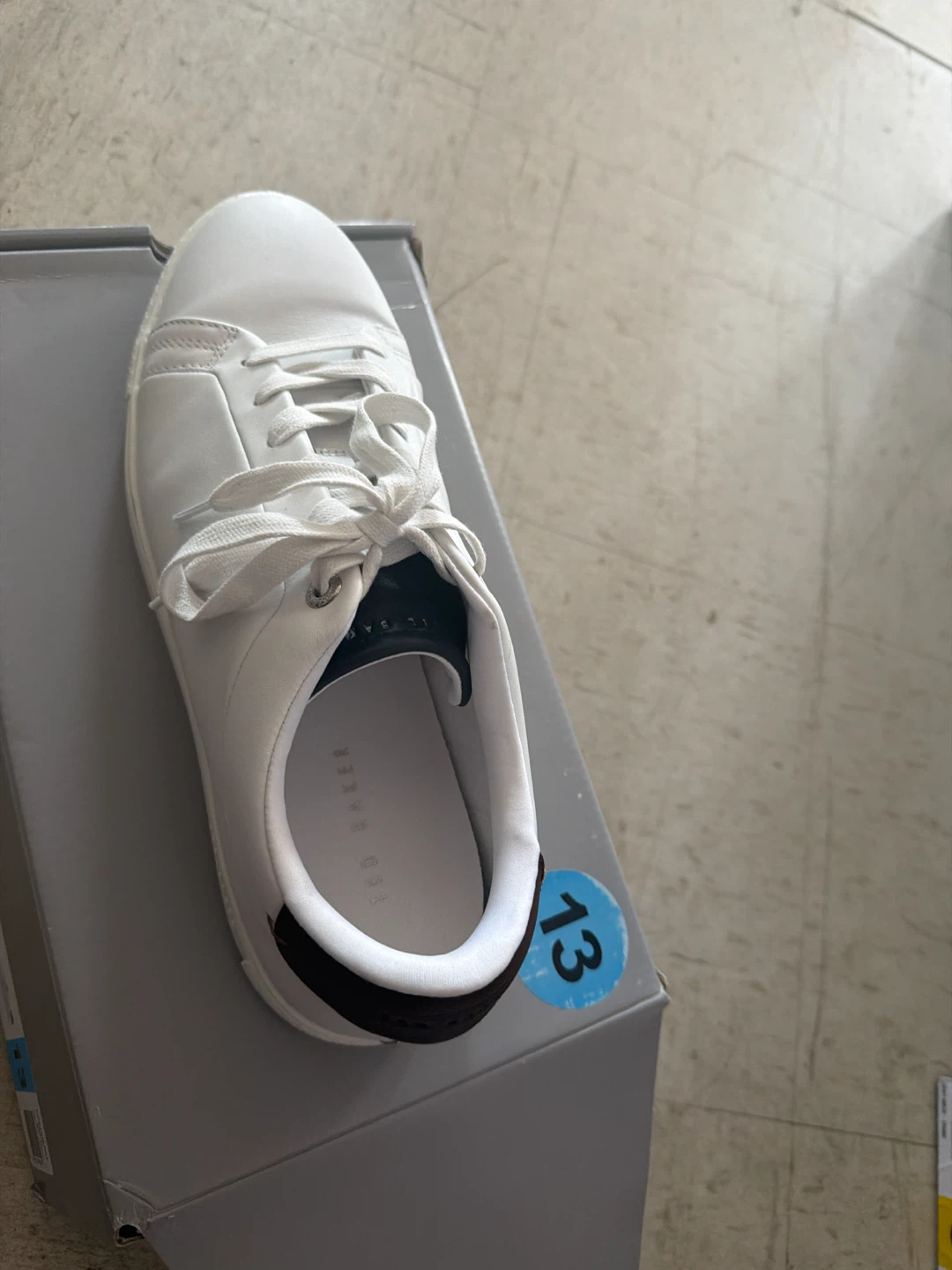 Ted Baker White Leather Sneakers - Size 13 - photo 2