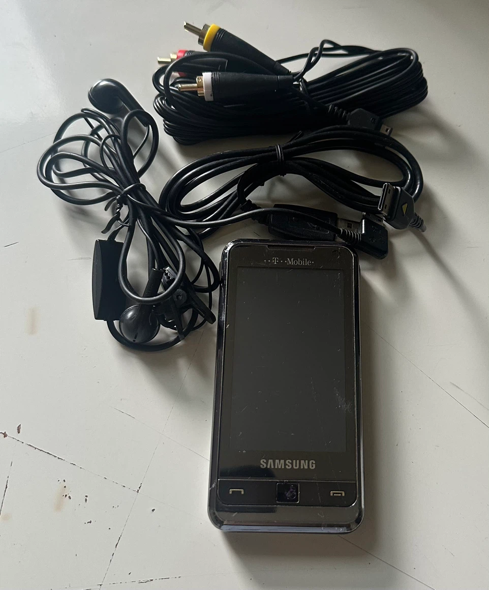 Vintage Samsung i900 Omnia, T-Mobile Smartphone with Accessories