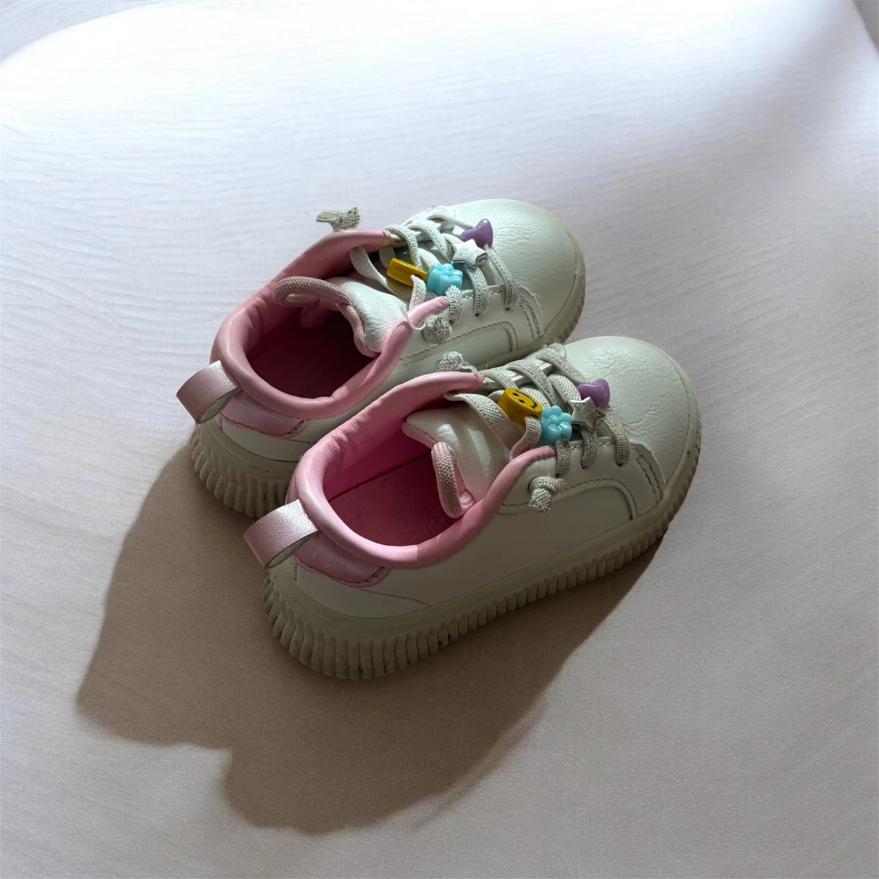 Carter's White Pink Toddler Sneakers Size 4M