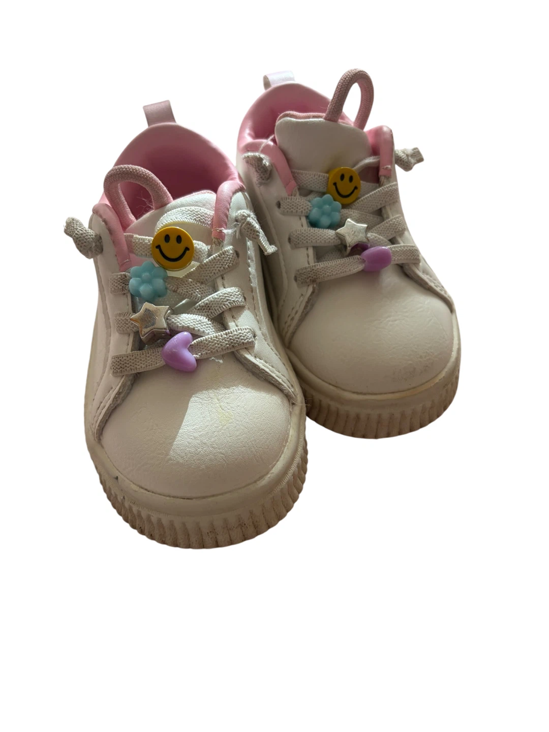 Carter's White Pink Toddler Sneakers Size 4M - photo 2