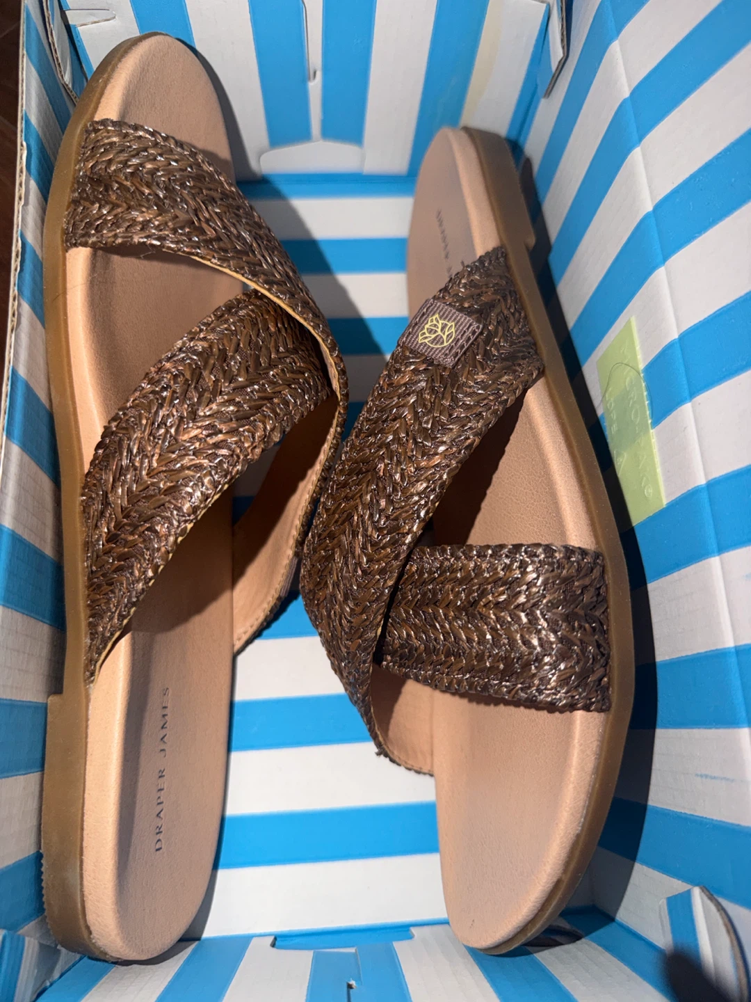 Draper James Braided Slip-On Sandals Size 8 - photo 2