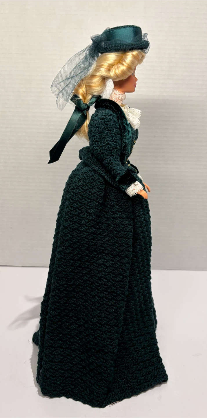 1991 Barbie Doll Victorian Era Dress Green - photo 3