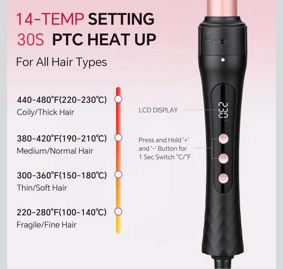 3-in-1 Hair Straightener & Curling Wand Set - photo 4