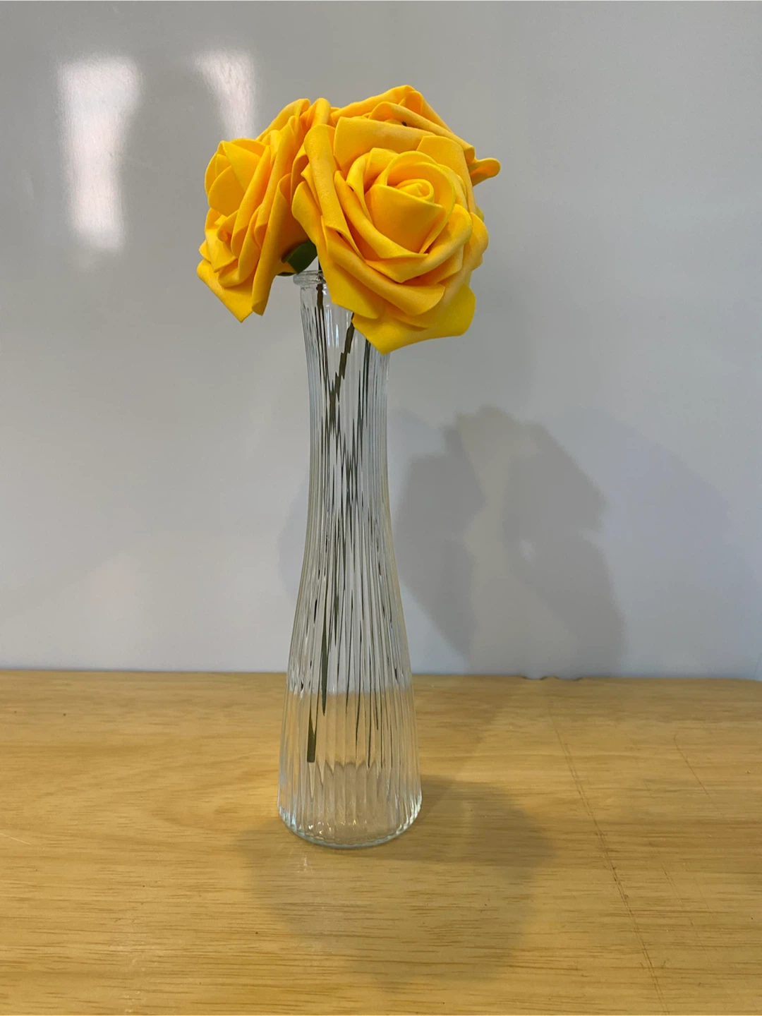 Bud Vase with Yellow Roses