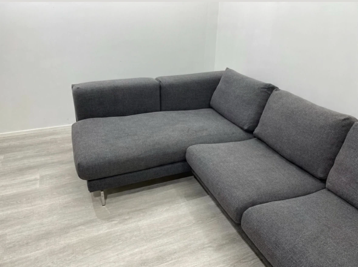 Nice Dark Grey L-Shaped Sectional Sofa with Chaise (we deliver) - photo 3
