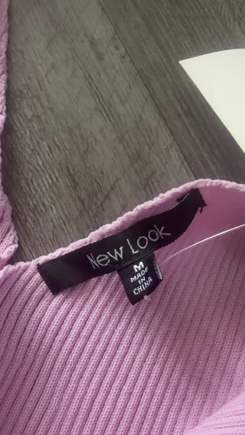 New Look Pink Ribbed Knit Midi Dress - photo 4