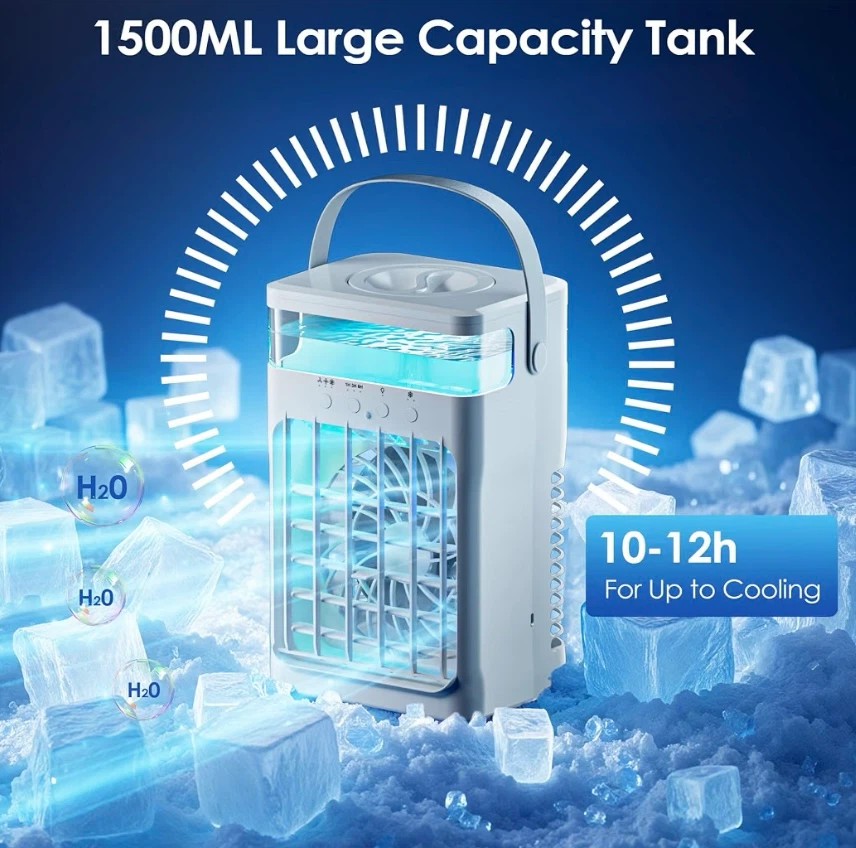Portable Air Cooler with 1500ML Tank - photo 2