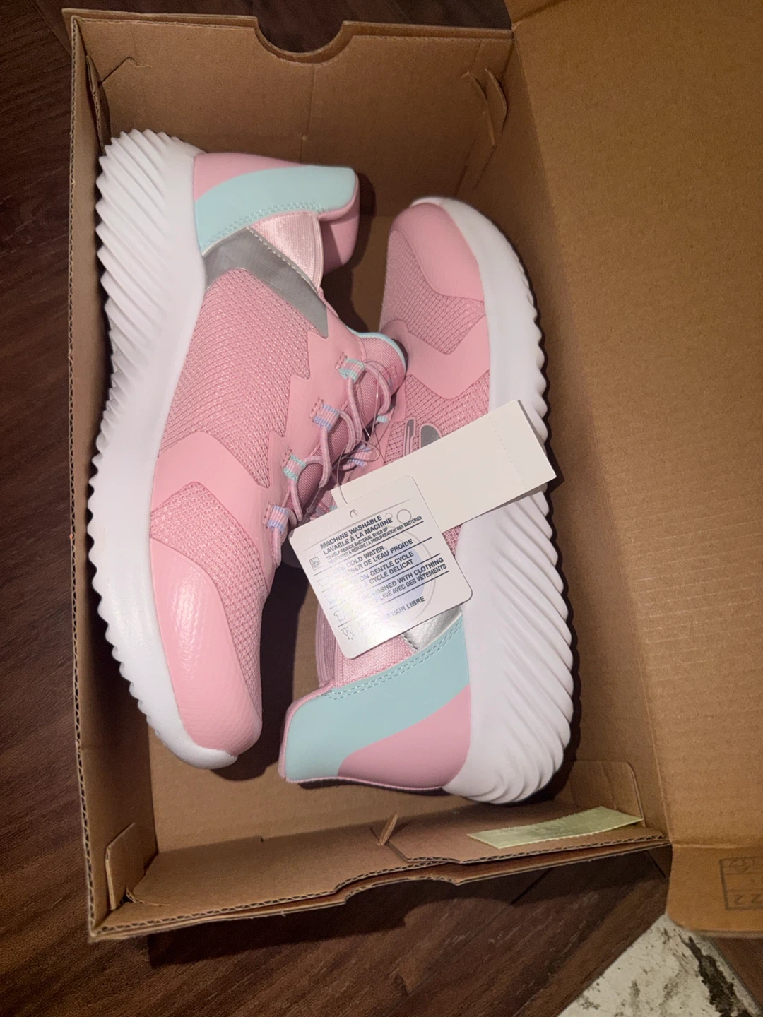 Skechers Kids Pink & Mint Running Shoes